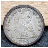 1856 Liberty Seated Dime