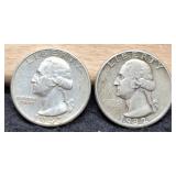(2) W. Quarters: 1932, 1934-D