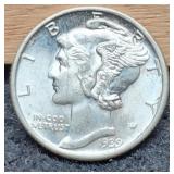 1939 Mercury Dime MS65