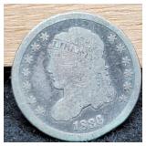 1836 Capped Bust Half Dime