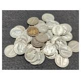 (50) Mercury Dimes