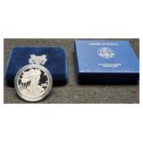 2010-W Proof Silver Eagle w/ Case & COA