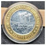 $10 Las Vegas Silver Gaming Token "Mirage"