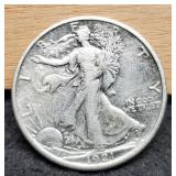 1921-D W. Liberty Half Dollar XF