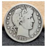 1915-S Barber Half Dollar