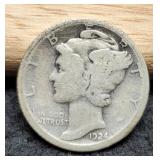 1924-S Mercury Dime F12