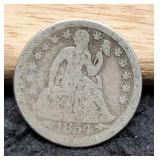 1854-O Liberty Seated Dime VG10