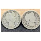 1898 & 1899 Barber Quarters
