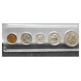 1940 5 Coin Type Set