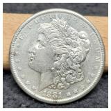 1881-S Morgan Dollar AU