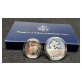 2 Coin Proof Set WW2 w/