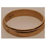 14 K Gold Band Size 10, 4.7 Grams