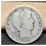 1915-D Barber Half Dollar