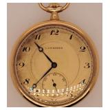 Longines, Size 14, 14 K Gold Case, 21 Jewel, Runs