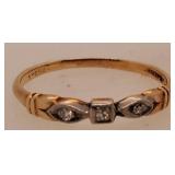 14 K Gold Ring Size 7.6 1.5 Grams