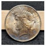 1922 Peace Dollar Unc. Toning