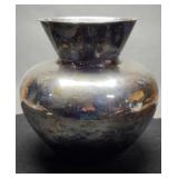 12" Tall x 12" Wide Sterling Silver Vase,
