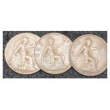 3 Great Britain Large Pennies: 1916, 1920, 1921