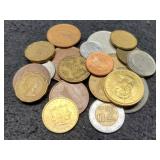 Lot w/ 21 Foreign Coins, Nice Variety,