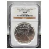 2011-(S) Slab Silver Eagle NGC MS69