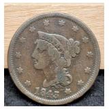 1843 Large Cent