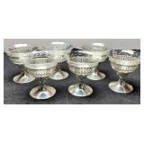 6 Matching Sterling Silver Sherbets 179 Grams w/