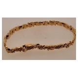 14 K Gold Tennis Bracelet 11.3 Grams