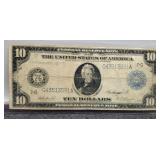 1914 Large Size $10 FR Note F