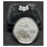2000 Silver Eagle In Capsule w/ Case