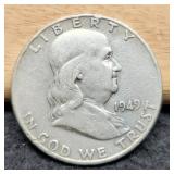 1949-D Franklin Half Dollar