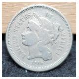 1866 Three Cent