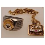 Texaco 20 Year Service Ring Size 11.5 & Texaco