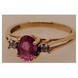 10 K Gold Cocktail Ring Size 7 1.9 Grams