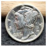1935 Mercury Dime AU-Det