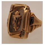 10 K Gold Class Ring Size 11 10.5 Grams