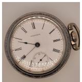 Waltham Size 18, 15 Jewel, Wrong Size Crystal,