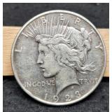 1923-D Peace Dollar VF