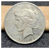 1922 Peace Dollar AU