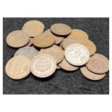 23 Indian Head Cents Back To 1887