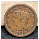 1845 Large Cent Nice
