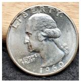 1960 Washington Quarter BU