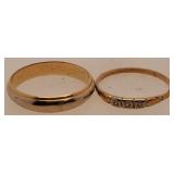 His & Her Wedding Bands: