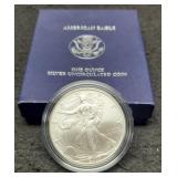 2007-W Unc. Silver Eagle In Mint Capsule,