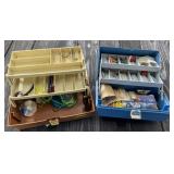 2 - Plastic Tackle Boxes & Contents