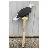 36" Wood American Eagle on Post