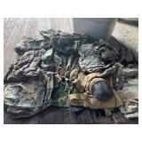 Tote Full of Military Clothing