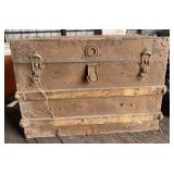 Antique Flat Top Trunk