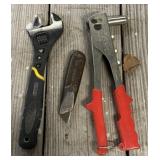 Rivet Gun and Adjustable Wrench