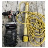 Halogen Shoplight, Porter Cable Drill