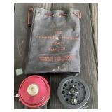 2 - Fly Reels and Bank Bag